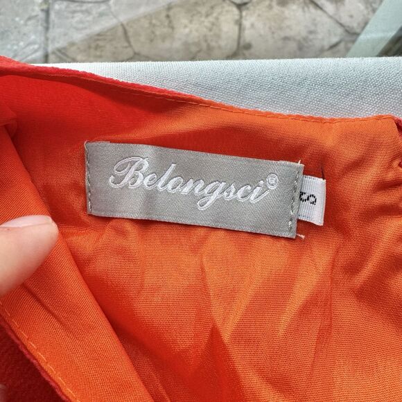 Belongsci Womens Dress Size Small Shift Ruffle Short Vacation Travel Spring - Picture 10 of 16